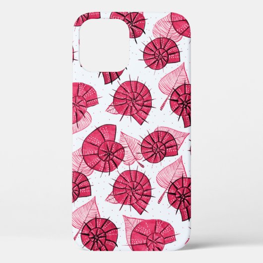Pink Snails Muster Girly Zoology Case-Mate iPhone Hülle (Rückseite)