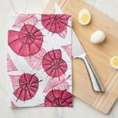 Pink Snails Muster Girly Zoology Geschirrtuch (Viertel Falte)