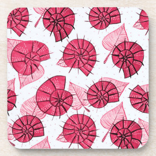 Pink Snails Muster Girly Zoology Getränkeuntersetzer