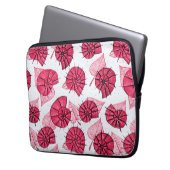 Pink Snails Muster Girly Zoology Laptopschutzhülle (Vorderseite Links)