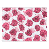 Pink Snails Muster Girly Zoology Tischdecke (Vorderseite (Horizontal))