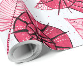 Pink Snails Pattern Girly Geschenkpapier (Rolleneckpunkt)
