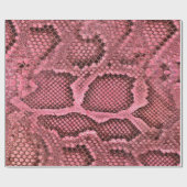 Pink Snake Skin Geschenkpapier (Flach)