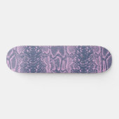 Pink Snakeskin Animal Print Skateboard (Horizontal)