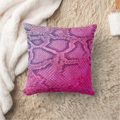 Pink Snakeskin Muster Kissen (Decke)