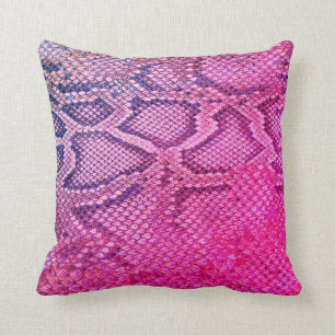 Pink Snakeskin Muster Kissen