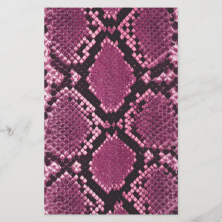 Pink Snakeskin Pattern Briefpapier