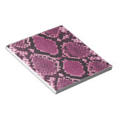 Pink Snakeskin Pattern Notizblock (angewinkelt)