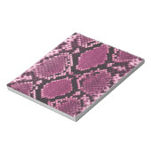 Pink Snakeskin Pattern Notizblock (Rotiert)