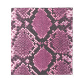 Pink Snakeskin Pattern Notizblock (Vorderseite)