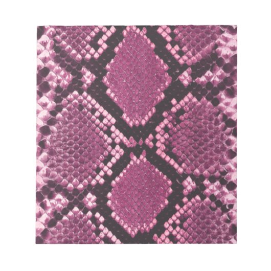 Pink Snakeskin Pattern Notizblock (Vorderseite)