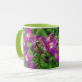Pink Snapdragon Blume Garden Art Tasse Cup (Vorderseite Links)