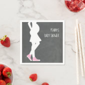 Pink Sneakers Baby Bump Baby Dusche Serviette (Beispiel)