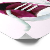 Pink Sneakers Baby Dusche Begrüßungsschild Poster (Ecke)