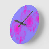 Pink Sneeze Fractal Wall Clock Runde Wanduhr (Winkel)