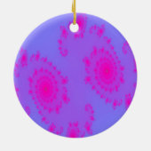 Pink Sneeze Gemustert Pendant Keramikornament (Hinten)