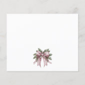 Pink Snowflake Admin Card | WinterBrautparty Flyer (Hinten)
