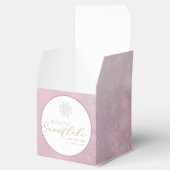 Pink Snowflake Baby Dusche Box Geschenkschachtel (Geöffnet)