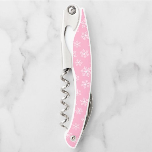 Pink Snowflake Corkschraube Kellnermesser (Vorderseite)