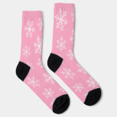 Pink Snowflake Crew Socken (Rechts)