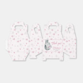 Pink Snowflake Elephant Winter Girl Babydusche Geschenkschachtel (Ungefaltet)