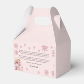Pink Snowflake Fee Box | WinterBrautparty Geschenkschachtel (Rückseite)