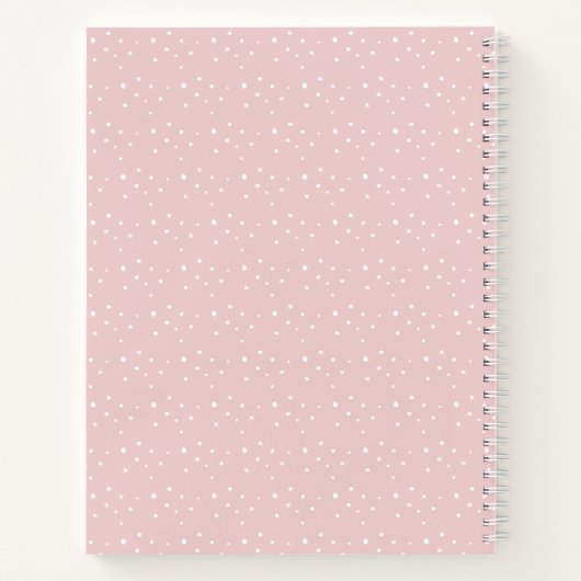 Pink Snowflake Girl Baby Shooting Guest Book Notizblock (Rückseite)