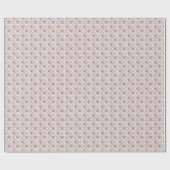 Pink Snowflake Muster Winter Geschenkpapier (Flach)