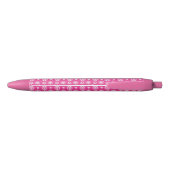 Pink Snowflake Pattern Pen - Niedliches Geschenk f Kugelschreiber (Rückseite)