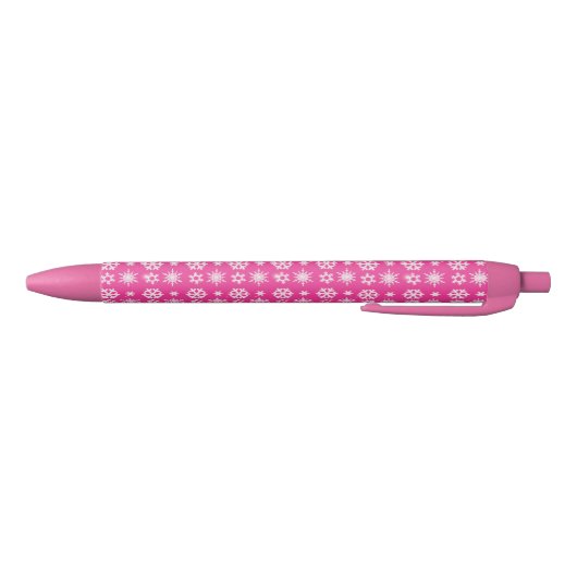 Pink Snowflake Pattern Pen - Niedliches Geschenk f Kugelschreiber (Unterseite)