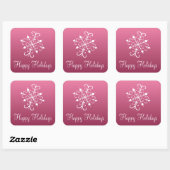 Pink Snowflake Stickers (Blatt)