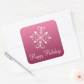 Pink Snowflake Stickers (Umschlag)