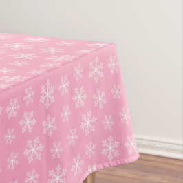 Pink Snowflake Tableclout Tischdecke