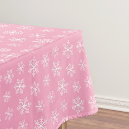 Pink Snowflake Tableclout Tischdecke (Beispiel)