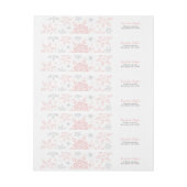 Pink Snowflakes Baby Girl Dusche Silberner Glitzer (Bogen)