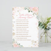 Pink Snowflakes Floral, die Mommy Best Game kennt (Stehend Vorderseite)