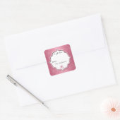 Pink Snowflakes Holiday Geschenk Aufkleber (Umschlag)