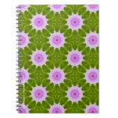 Pink Snowflakes Notebook Notizblock (Vorderseite)