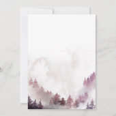 Pink Snowflakes Winter Baby Dusche Danke Karte (Rückseite)