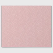 Pink Snowflakes Wrapping Paper Geschenkpapier (Flach)