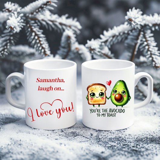 Pink Snowman Kids Mug Sweet Winter Forest Gift Kaffeetasse