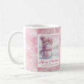 Pink Snowman Kids Mug Sweet Winter Forest Gift Kaffeetasse (Links)