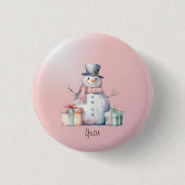 Pink Snowman mit Packet Button (Vorderseite)