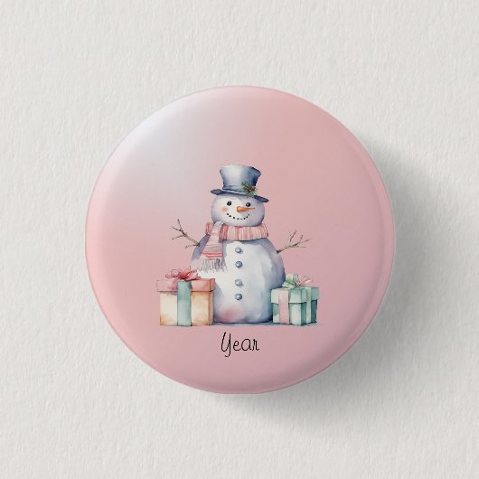 Pink Snowman mit Packet Button (Vorderseite)