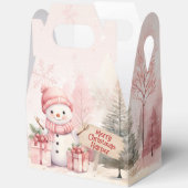 Pink Snowman Weihnachts-Party Boxen Geschenkschachtel (Offen)