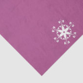 Pink Snowman Winter Scene Weihnachtszettel Seidenpapier (Ausschnitt)