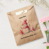 Pink Snowman Winter Wonderland Geschenktütchen (Versiegelt)