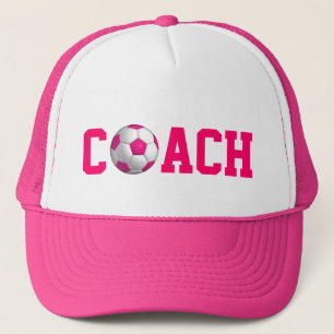 Pink Soccer Coach Truckerkappe