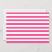 Pink Soccer Photo Birthday Einladung (Rückseite)