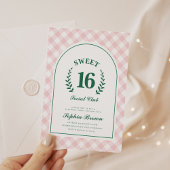 Pink Social Club Sweet 16 Geburtstag Einladung